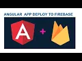 Angular deploy Firebase hosting