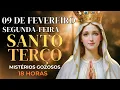 Lagu TERÇO DE HOJE - 09/02/2026 - SEGUNDA-FEIRA: MISTÉRIOS GOZOSOS -  18 HORAS - SANTO TERÇO
