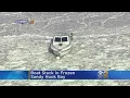 Boat Stuck In Frozen Sandy Hook Bay