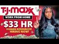 TJ MAXX Work From Home No Phones Human Resource Remote Jobs TJX