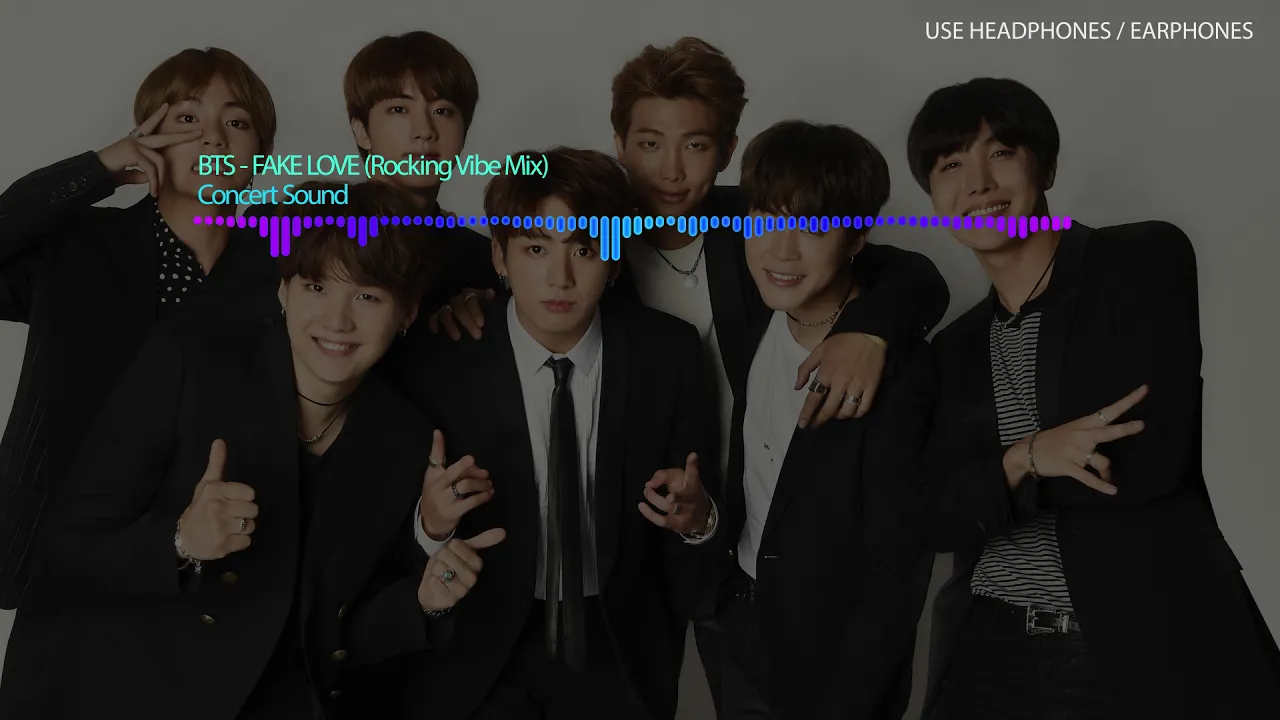 🔈CONCERT SOUND🔈 BTS - Fake Love (Rocking Vibe Mix) USE HEADPHONES