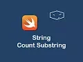 string count substring in swift 3