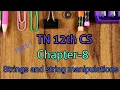 Chapter and String 12th CS Chapter-8