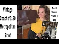 The Vintage Coach Devil Wears Prada Bag the Metropolitan Brief Bag