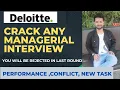 Deloitte Usi Manegerial Interview Experience Deloitte India HR Interview and questions Kpmg Infosys