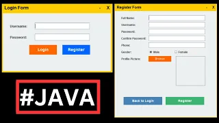 Java Project Tutorial - Make Login and Register and Dashboard Form Using NetBeans And MySQL Database