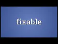 Fixable Meaning
