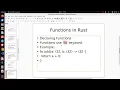 Rust programming for Beginners Part 4 Variables Strings Structs Functions in Rust