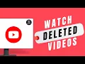 HOW TO WATCH DELETED YOUTUBE S