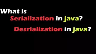 Serialization Deserialization in java With Example