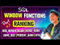 SQL Ranking Window Functions ROW - NUMBER RANK DENSE