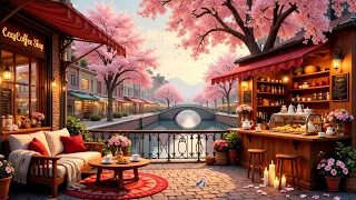 Smooth Coffee Shop Jazz ☕ Cozy Spring Garden Café Ambience | Relaxing Jazz for Study & Work