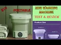Portable Folding Mini Washing Machine Unboxing Test Review Temu Only 10