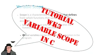 SQ4007 Tutorial wk3 variable scope in C