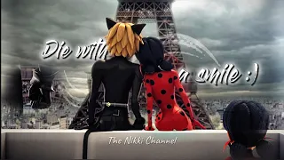 🫠Die With A Smile💗|| AMV | Miraculous Ladybug & Catnoir❤️✨️| Ladynoir | Adrienette| Full Video 👀|| ☆