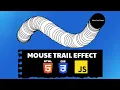 Mouse Trail Effect JavaScript HTML CSS JavaScript