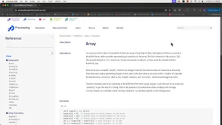 Programming Arrays with Processing