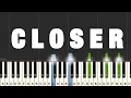 Download Lagu The Chainsmokers - Closer Piano Tutorial | Medium