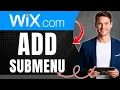 How to Add a Submenu in Wix Studio Multi-Level Navigation Easily 2026