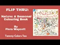 Flip Thru Nature A Seasonal Colouring Book by Flora Waycott