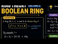 Ring Theory Lecture 7 Boolean ring