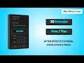 3D Extruder Script - After Effects Script Tutorial Installation Usage Ae Script