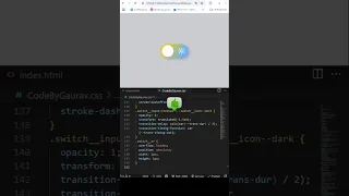 Mode Toggle Button using HTML CSS JS