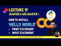 How to print Hello World in google colab using python