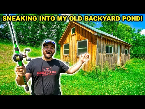 Download MP3 SNEAKING into my OLD BACKYARD Fishing POND!!!