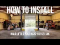 HALO LIFTS HOW TO DYI INSTALL OUR 2 POST CAR LIFTS HL2C-10K 12K 14K