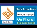 How to Check Access Bank Account Number on Phone