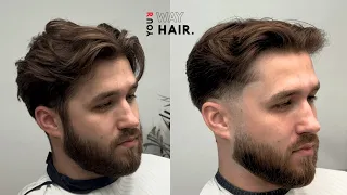 Every Client wants this haircut Middle part with taper fade Tutorial