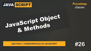 JavaScript Object Methods Fundamentals of JavaScript A Complete JavaScript Course