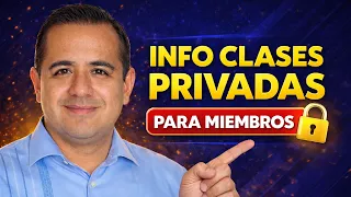 INFO PARA MIEMBROS DE MI CANAL PARA CLASES PRIVADAS