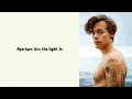 Aperture - Harry Styles [Lyrics Video] [One hour loop]