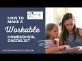 How To Make a Workable Homeschool Checklist