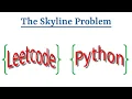 Leetcode Question 218 The Skyline Problem in Python