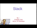 Tutorial 11 Introduction to Stack in Hindi Part - 1