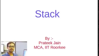 Tutorial 11 Introduction to Stack in Hindi Part - 1