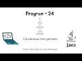 Program to Print Christmas tree pattern Java Programing Questions