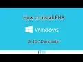 How to Install PHP on Microsoft IIS 7 0 and Later
