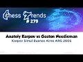 Download Lagu Anatoly Karpov vs Gaston Needieman. Karpov Simul Buenos Aires (ARG) 2005.