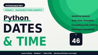 Working with Dates Time in Python datetime Module Explained