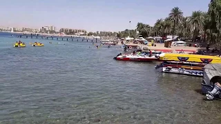 Aqaba Beach Jordan شاطئ العقبة الأردن Akabe Plajı Ürdün 