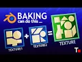 Fast way to combine multiple textures into one Blender Bake UDIM