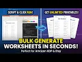 How to Bulk Create Math Worksheets for Amazon KDP Etsy - CodedSlide PowerPoint Addon