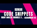 Right Angled Triangle 3 Assignment 10 CCBP NxtWave CCBP 4 0 Telugu Python Python Coding