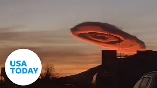 Huge Lens Cloud In Turkey Looks Like Eerie UFO USA TODAY 