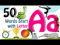 50 Words start with A Phonics letter A Letter A for Toddlers Kids Kids Grade