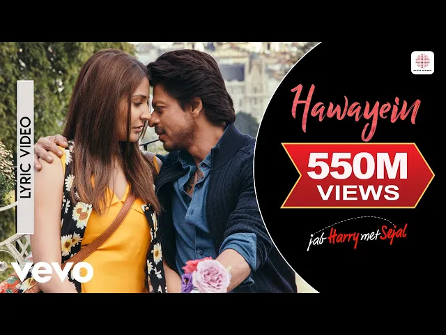 Download MP3 Hawayein Lyric Video - Jab Harry Met Sejal |Shah Rukh Khan, Anushka|Arijit Singh|Pritam